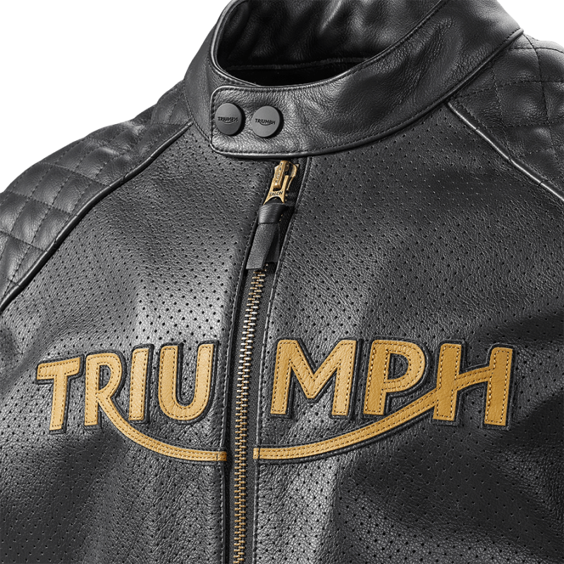 Triumph cafe racer leather jacket on sale